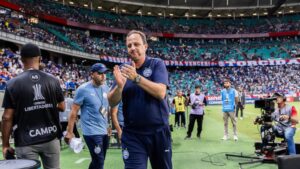 Rogério Ceni durante empate do Bahia