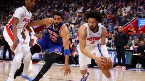 Lance de partida entre Detroit Pistons e New York Knicks
