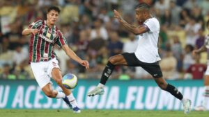 Lance de partida entre Botafogo e Fluminense, válida pelo Brasileirão 2024