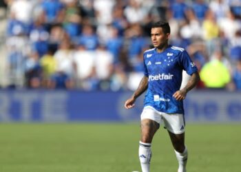 Dudu, do Cruzeiro, durante partida contra o Atlético-MG, válida pela FC Series