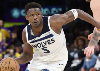 Anthony Edwards, jogador dos Wolves na NBA.
