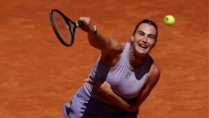 Sabalenka bate Blinkova no Madrid Open.