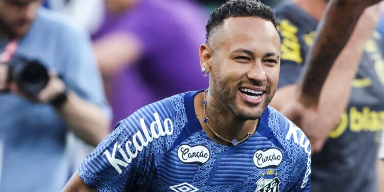 Neymar no Santos.