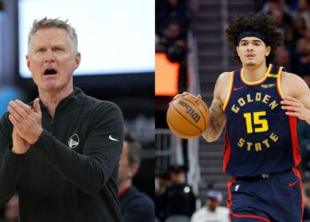 Steve Kerr fala sobre Gui Santos, do Golden State Warriors, na NBA.