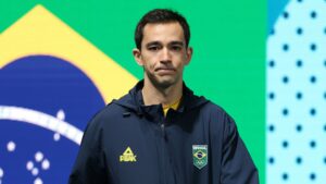 Hugo Calderano, mesa-tenista brasileiro.