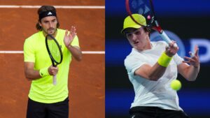 Tsitsipas fala sobre João Fonseca no tênis mundial.