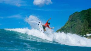 Filipe Toledo na na etapa de Gold Coast da WSL