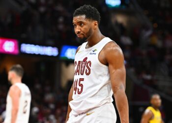 Mitchell em ação nos playoffs da NBA