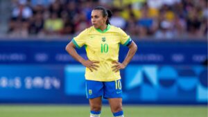 Marta em ação pela Seleção