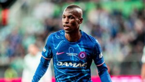 Jackson comemora gol da virada do Chelsea