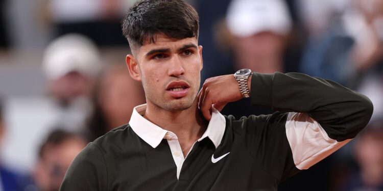 Carlos Alcaraz em Roland Garros