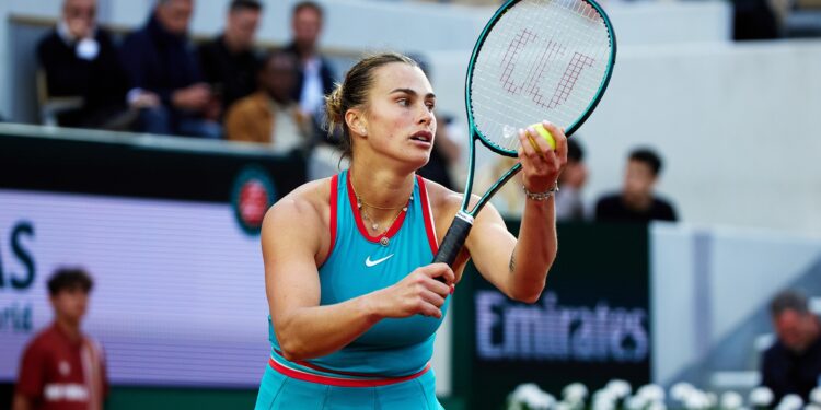 Aryna Sabalenka em Roland Garros