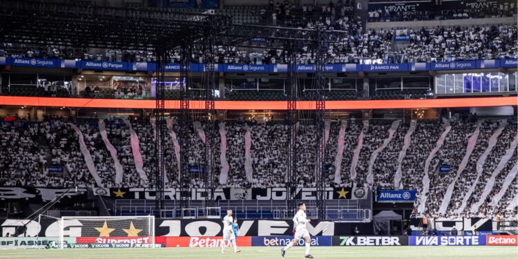 Torcida do Santos no Allianz Parque