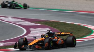 Piastri durante o TL2 do GP da Espanha