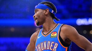 Shai Gilgeous-Alexander no Jogo 7 dos playoffs da NBA