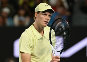 Jannik Sinner durante o Australian Open