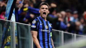 Lautaro Martínez, principal arma da Inter na final da Champions