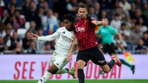 Lance de partida entre Real Madrid e Mallorca