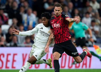 Lance de partida entre Real Madrid e Mallorca