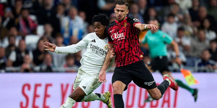 Lance de partida entre Real Madrid e Mallorca