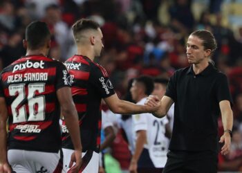 Filipe Luís, treinador do Flamengo