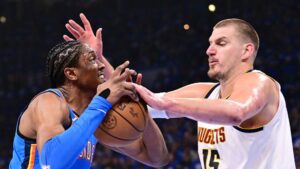Lance de partida entre OKC Thunder e Denver Nuggets