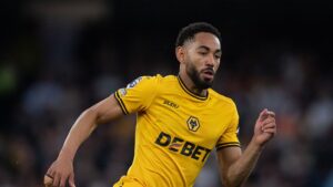 Matheus Cunha, do Wolverhampton, durante partida contra o Manchester City