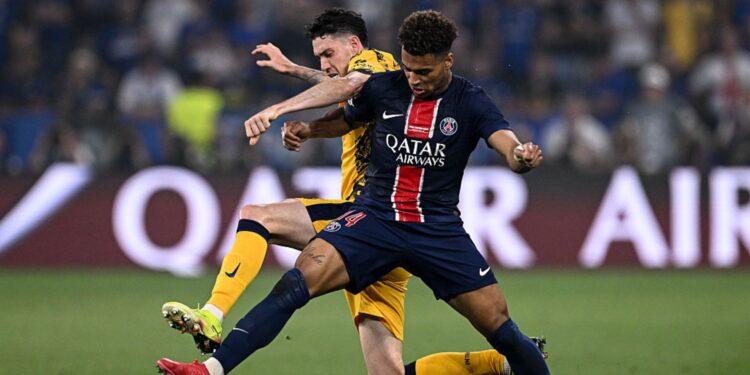 Lance de partida entre PSG e Inter de Milão
