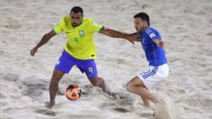 Brasil x Itália futebol de areia