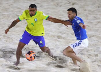 Brasil x Itália futebol de areia