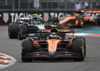 Oscar Piastri, piloto da McLaren, durante GP de Miami