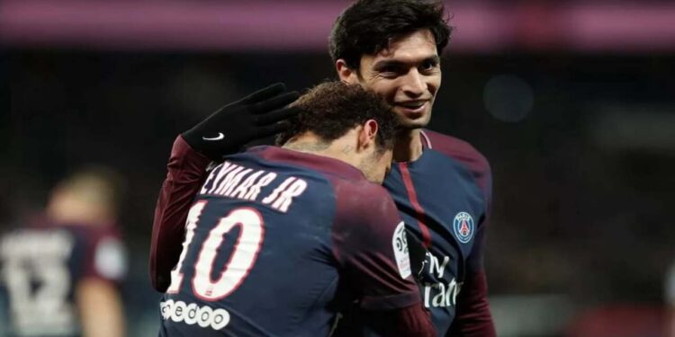 Javier Pastore e Neymar -  Créditos: https://www.instagram.com/fanaticosporfutebol/