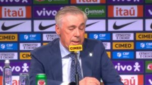 Carlo Ancelotti fala sobre missão de treinar o Brasil.