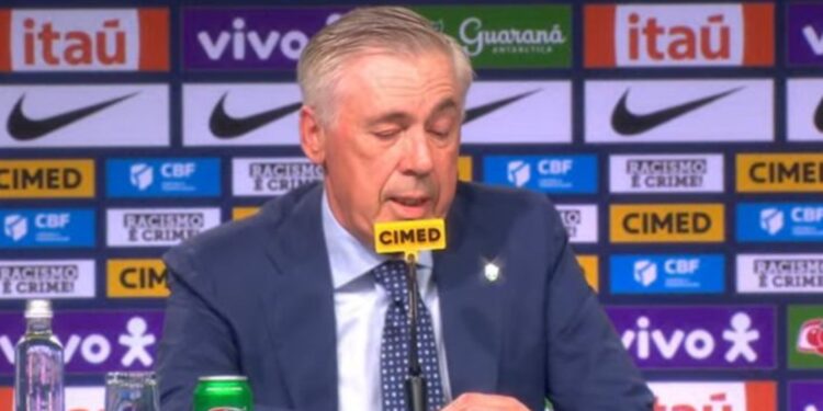 Carlo Ancelotti fala sobre missão de treinar o Brasil.