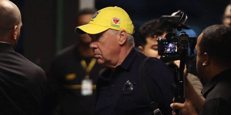 Carlo Ancelotti, treinador da Seleção Brasileira.