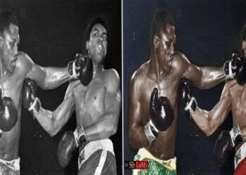 Muhammad Ali e Joe Frazier - Créditos;https://www.deviantart.com