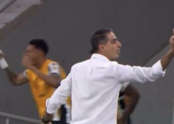 Renato Paiva mostrou o dedo do meio após o gol do Botafogo