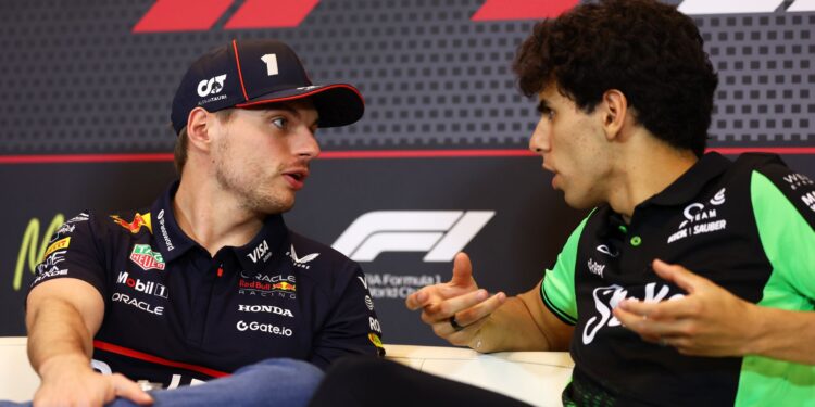 Max Verstappen e Gabriel Bortoleto.