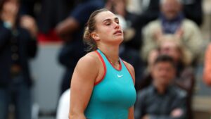 Aryna Sabalenka em Roland Garros
