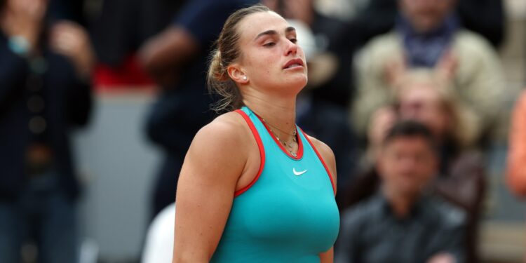 Aryna Sabalenka em Roland Garros