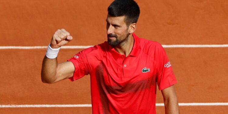 Novak Djokovic em Roland Garros