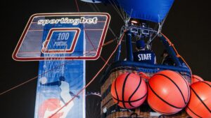 Cesta de 10 metros e altura da Sportingbet