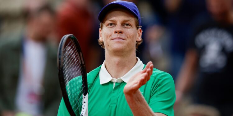 Jannik Sinner em Roland Garros