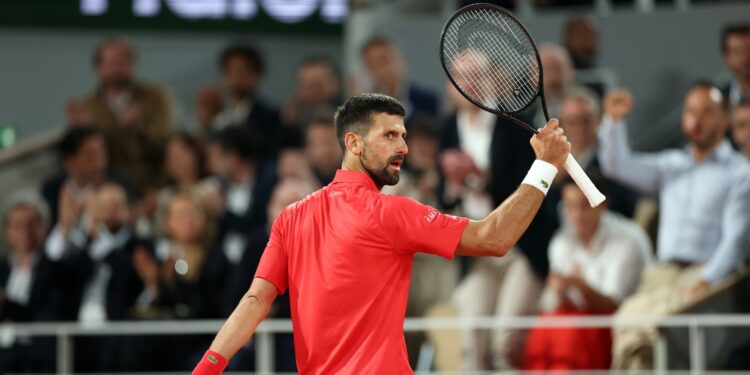 Novak Djokovic em Roland Garros