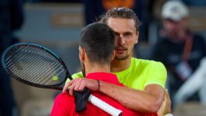 Zverev e Djokovic em Roland Garros