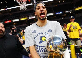 Tyrese Haliburton após o título da Conferencia Leste