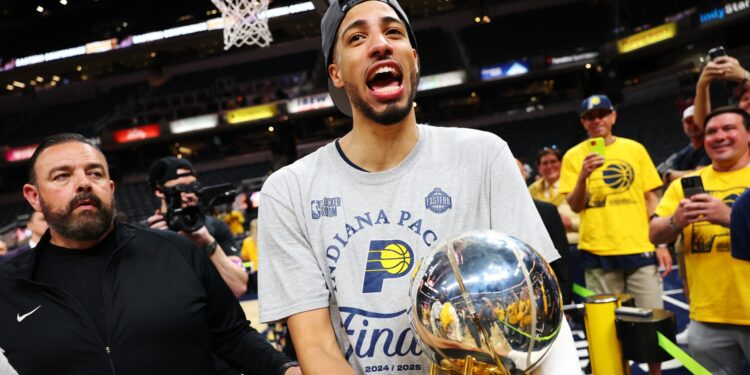 Tyrese Haliburton após o título da Conferencia Leste