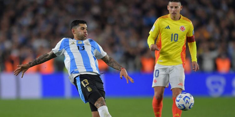 Lance de partida entre Argentina e Colômbia