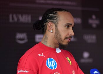Lewis Hamilton, piloto da Ferrari