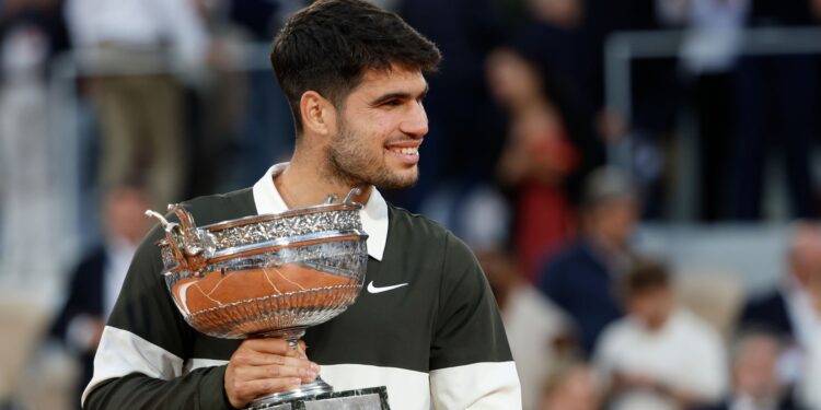 Alcaraz em Roland Garros.